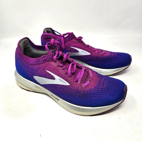 Brooks Shoes - Brooks Womens Levitate 2 Aster Purple Blue Running Shoes 10.5 B 1202791B520 Read